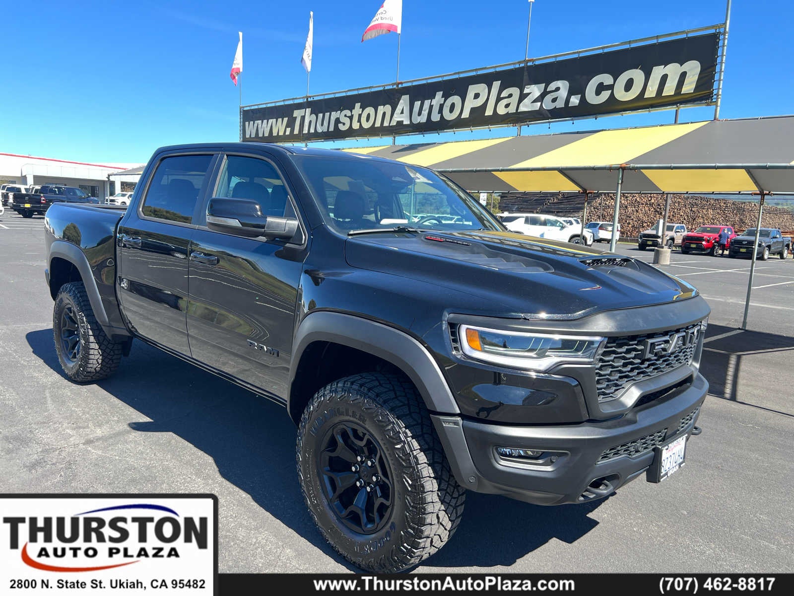 2026 RAM 1500 RHO in Black — front three-quarter view