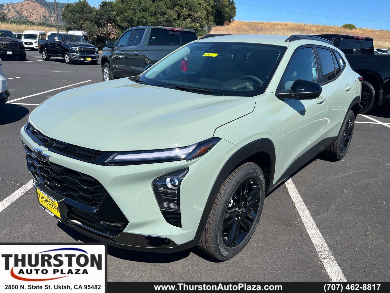 2026 Chevrolet Trax ACTIV in Cacti Green — front three-quarter view