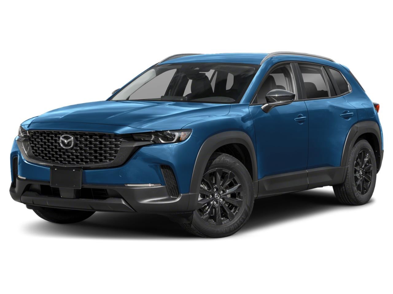 2025 Mazda Mazda CX-50 2.5 S Preferred Package AWD in Ingot Blue Metallic — front three-quarter view